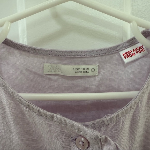 Lavender Ruffle Kids Top - Picture 4 of 5